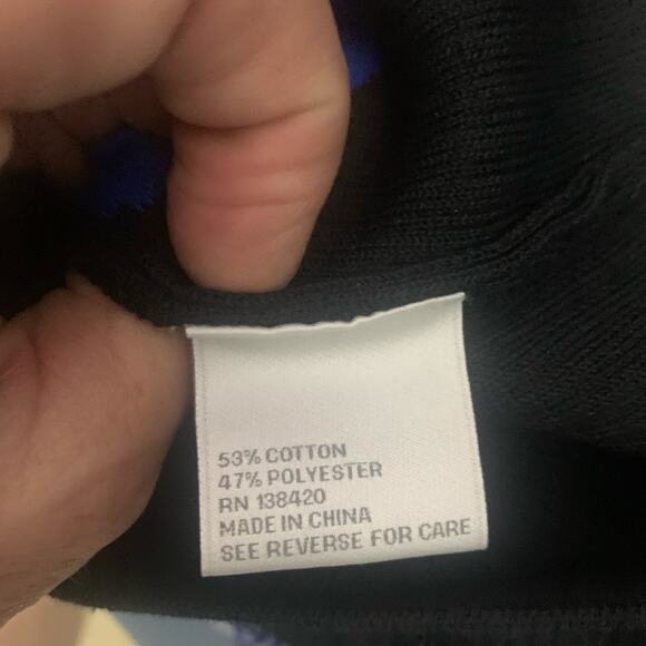 Carlisle Collection Wide Leg Pull On Knit Ribbed Color Block Pants sz S - Picture 8 of 8